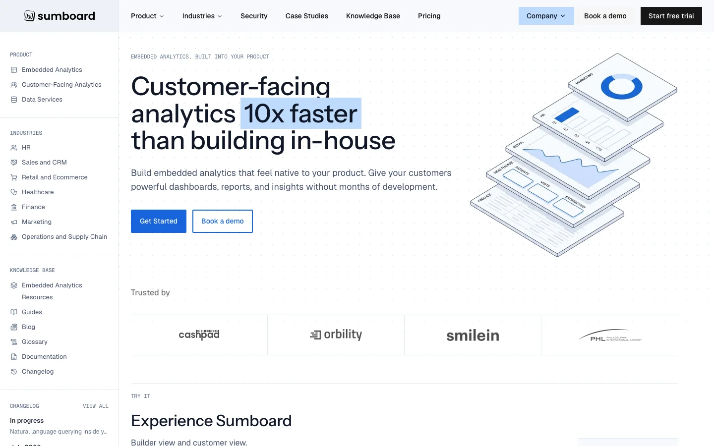 Sumboard homepage