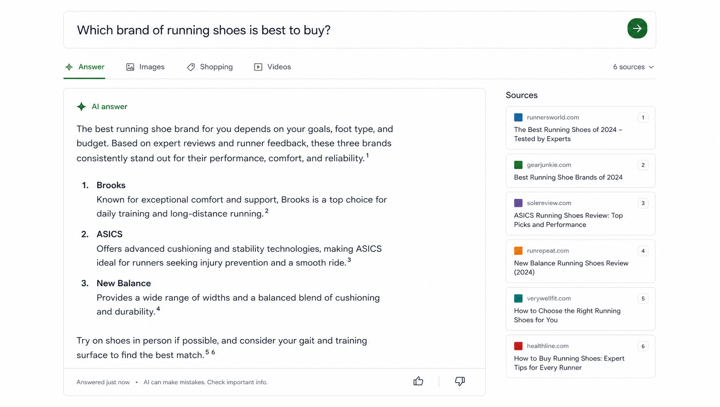 AEO / AI Visibility page